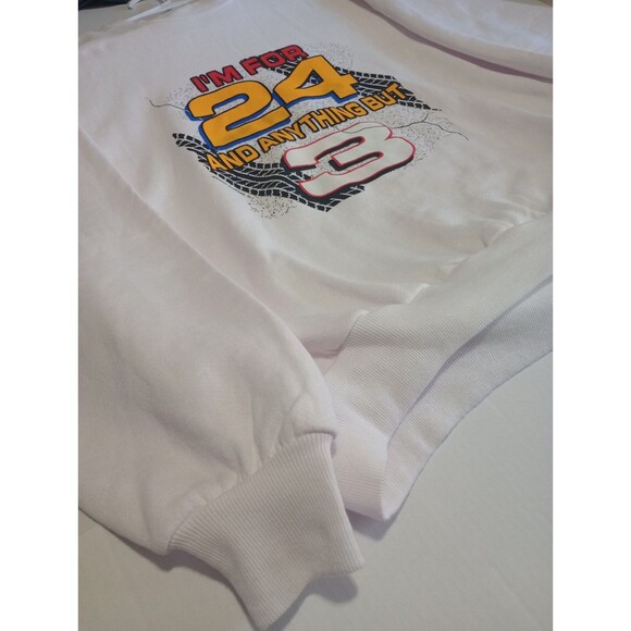 VINTAGE 95 Jeff Gordon And Dale Earnhardt Sr Sweatshirt 3XL Jerzees Nascar - Picture 3 of 11